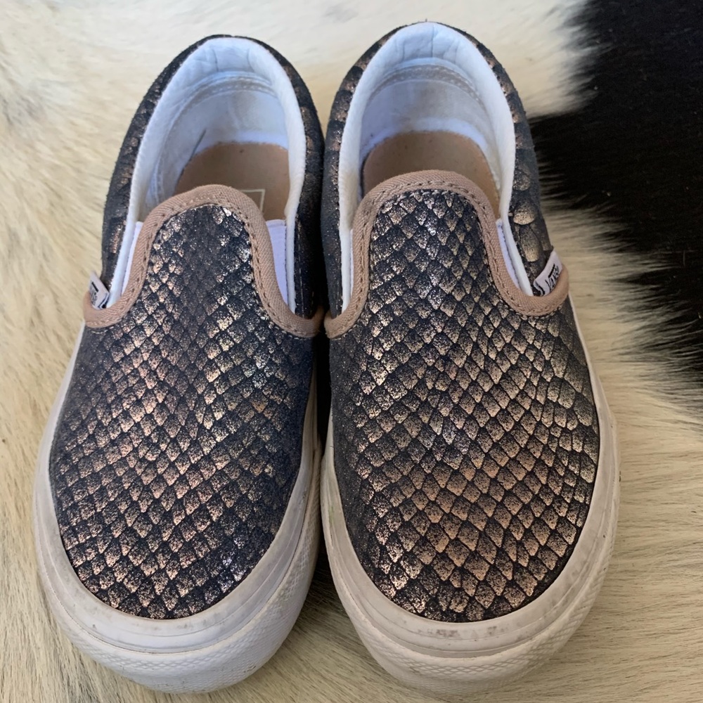VANS//snake skin slip on